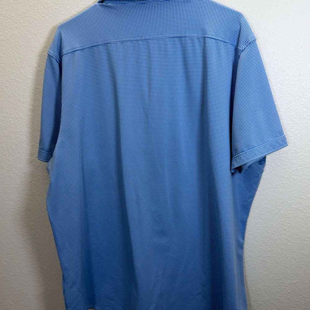 Murano Light Blue Checkered Button Down Shirt - image 4